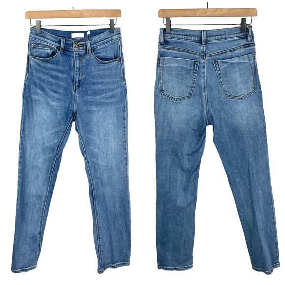 A loves A | Size 27 Medium Wash High Rise Straight Leg Jeans - Picture 1 of 10